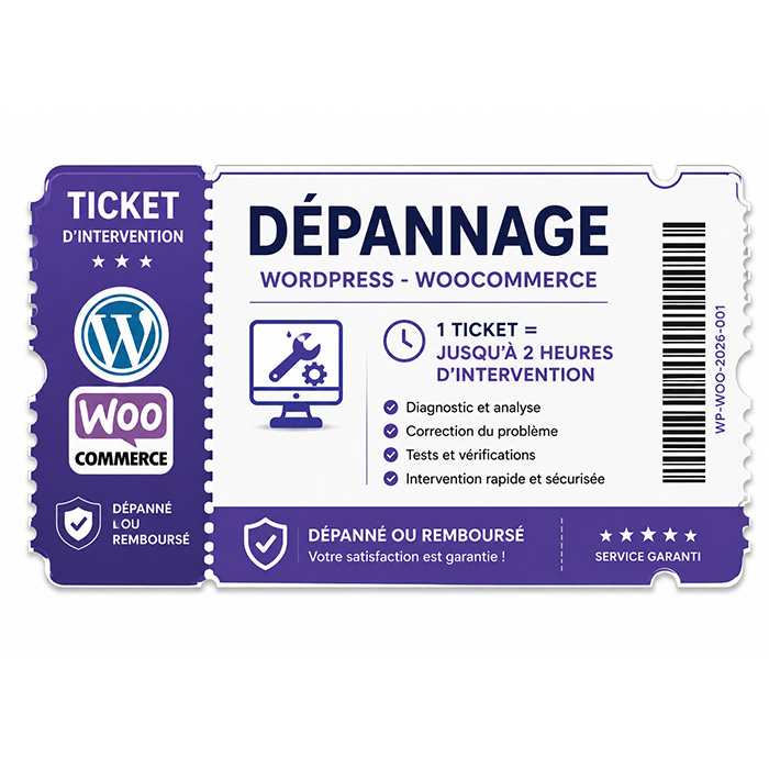 Dépannage et réparation Wordpress DatasWeb